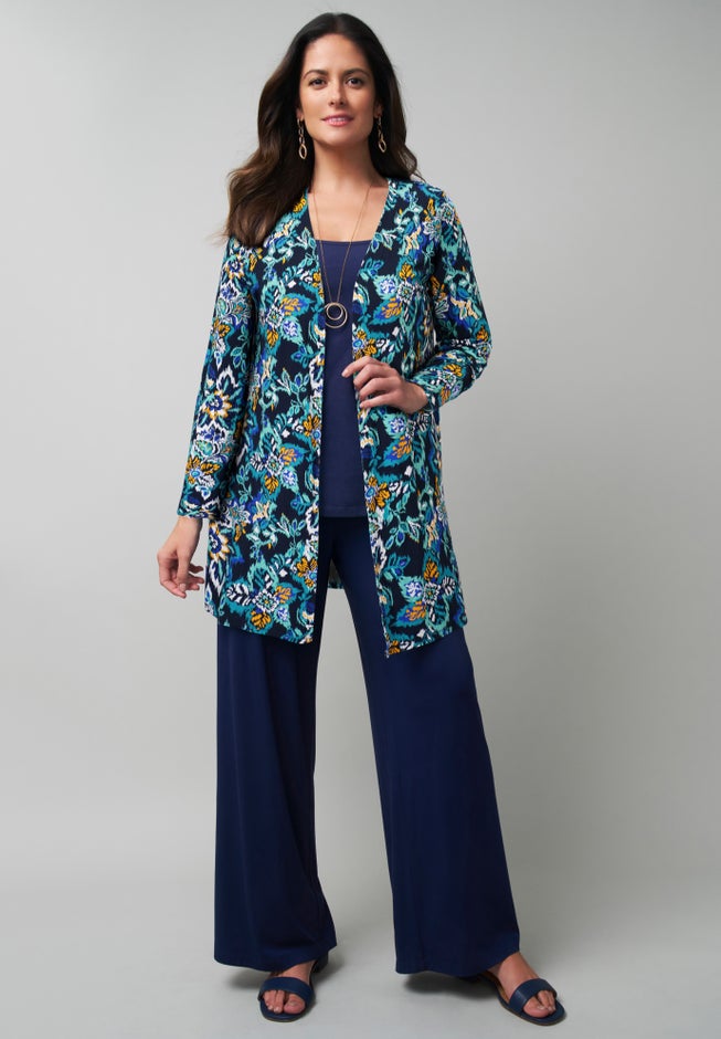 Everyday Stretch Knit Open Front Cardigan image number 3