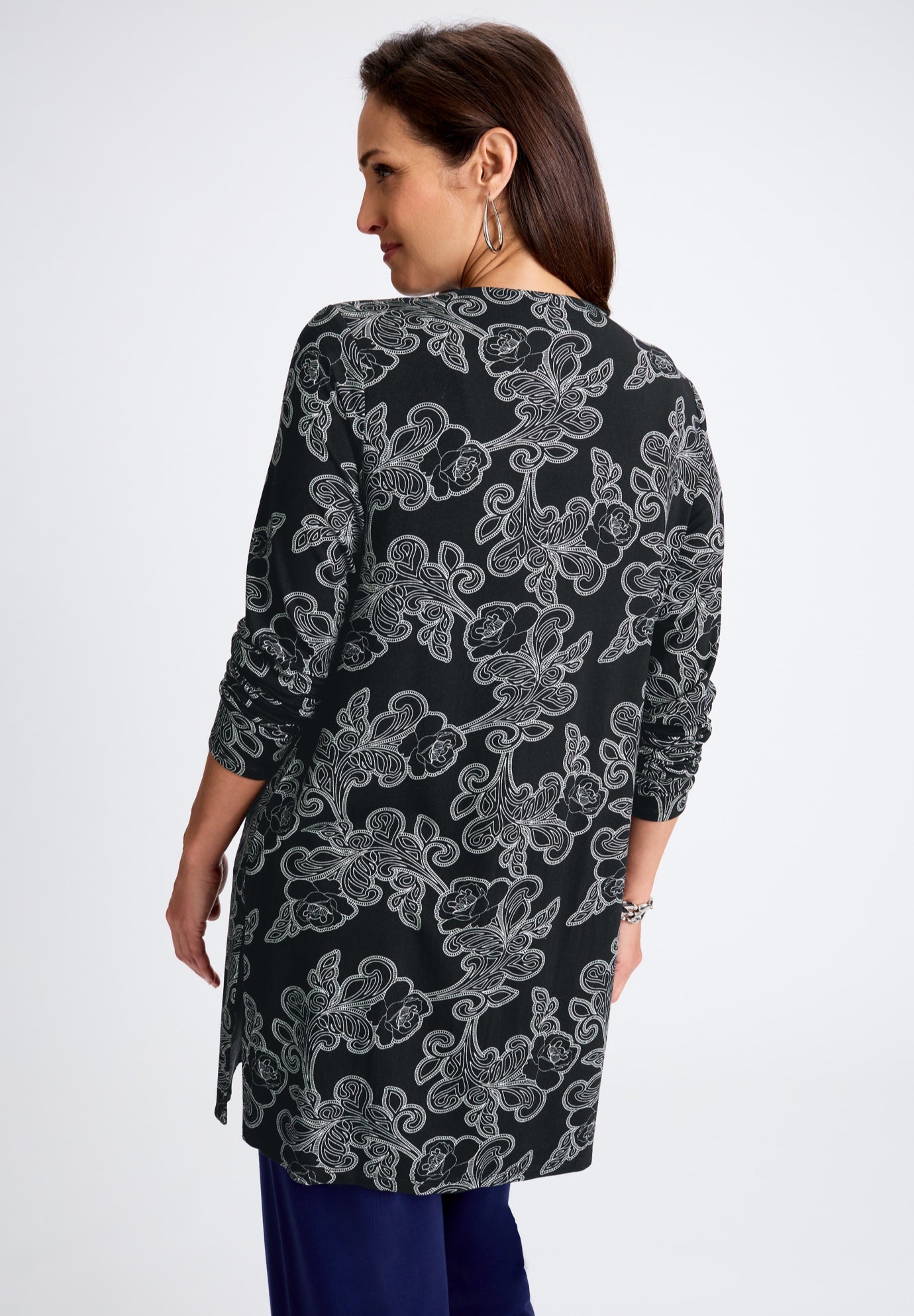 Everyday Stretch Knit Open Front Cardigan image number 1