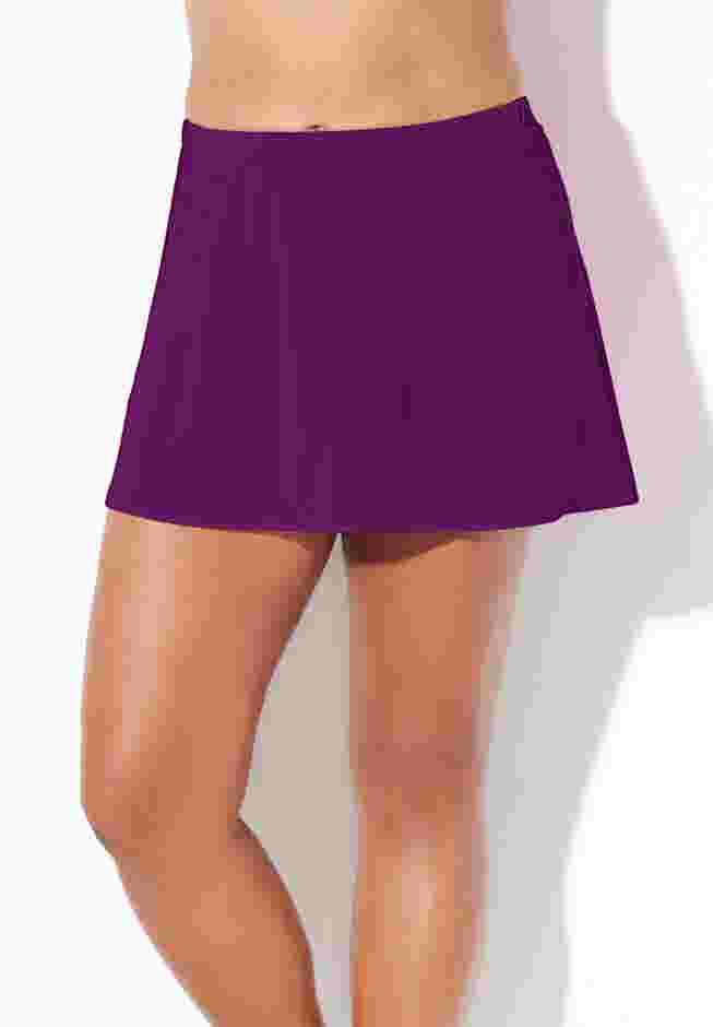 Chlorine Resistant A-line Swim Skirt image number 0