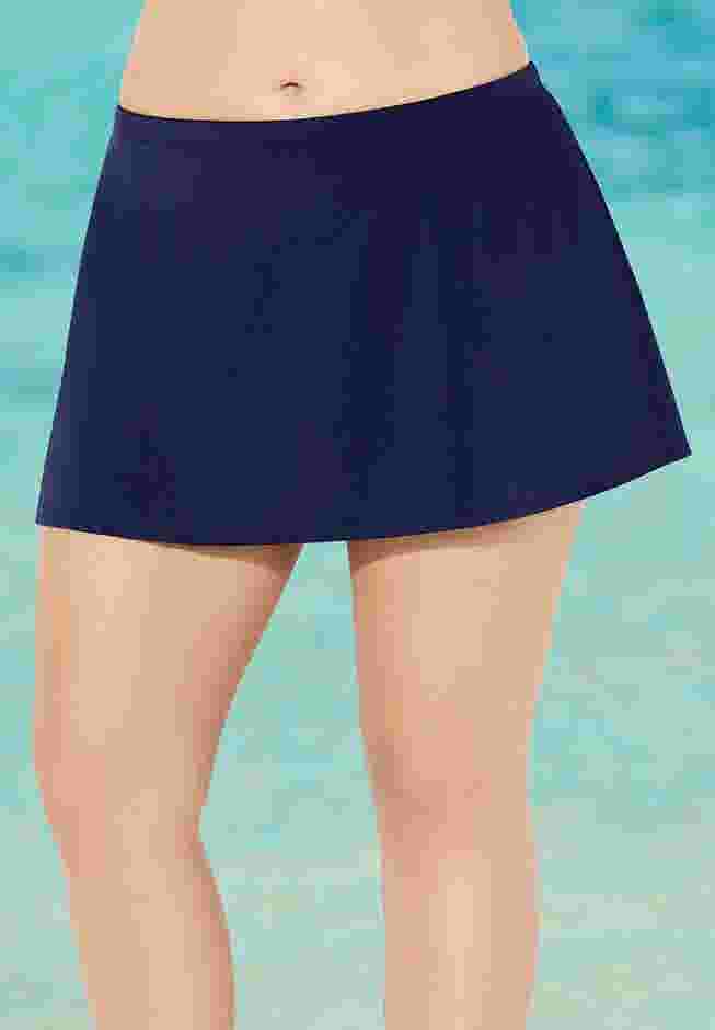 Chlorine Resistant A-line Swim Skirt image number 0