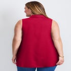 Zip Neck Hi-Low Shirt image number 1