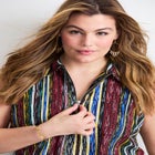 Zip Neck Hi-Low Shirt image number 3