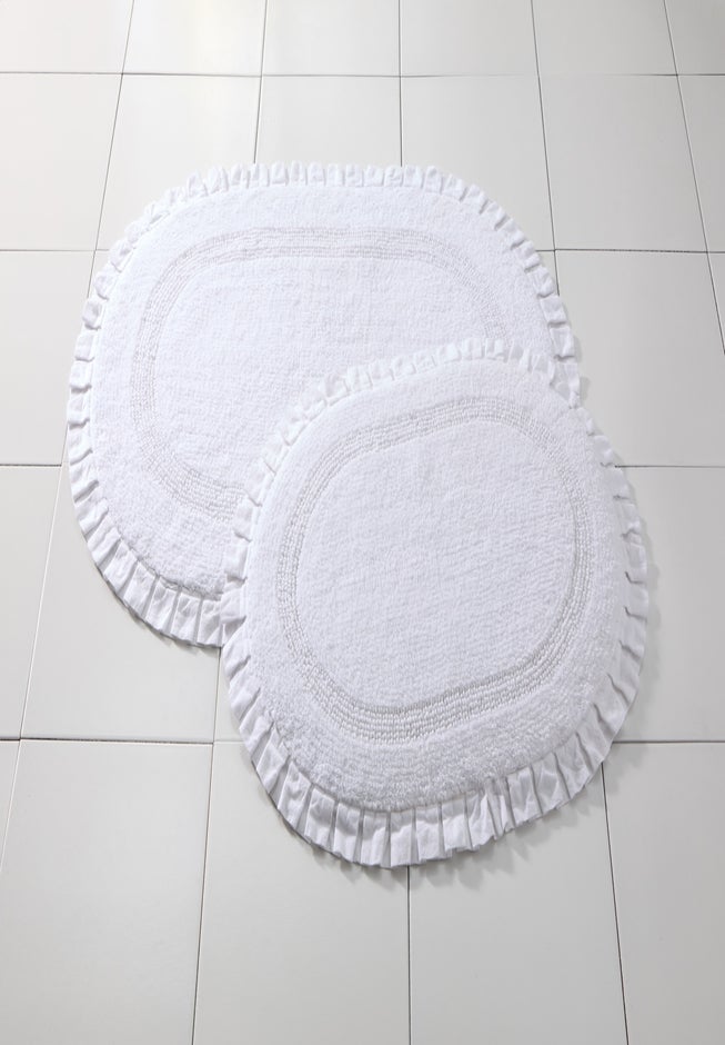 Oval Ruffle Bath Rug image number 2