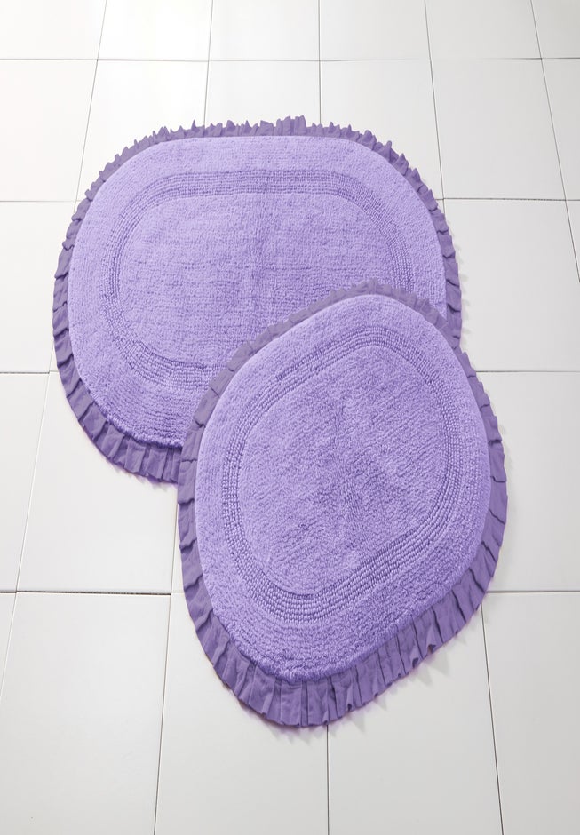Oval Ruffle Bath Rug image number 3