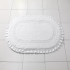 Oval Ruffle Bath Rug image number null