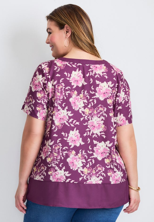 Color Block Hem Top image number 1