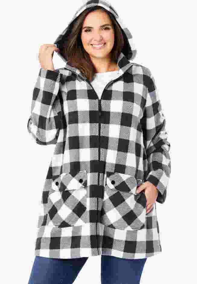 Hooded Fleece Coat image number 2