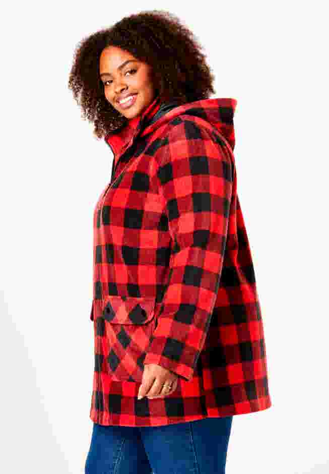 Hooded Fleece Coat image number 2