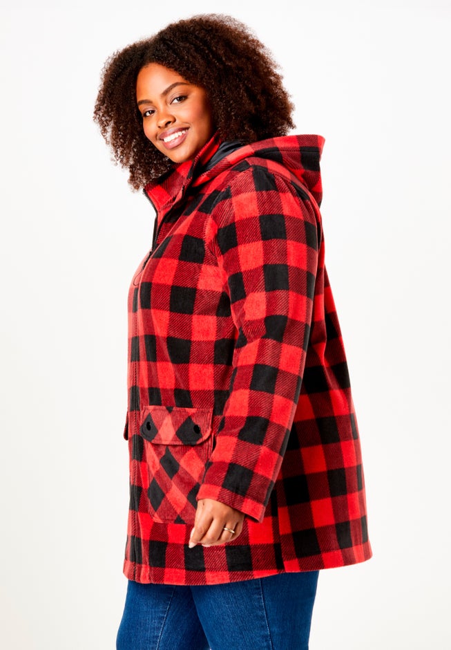 Hooded Fleece Coat image number 2