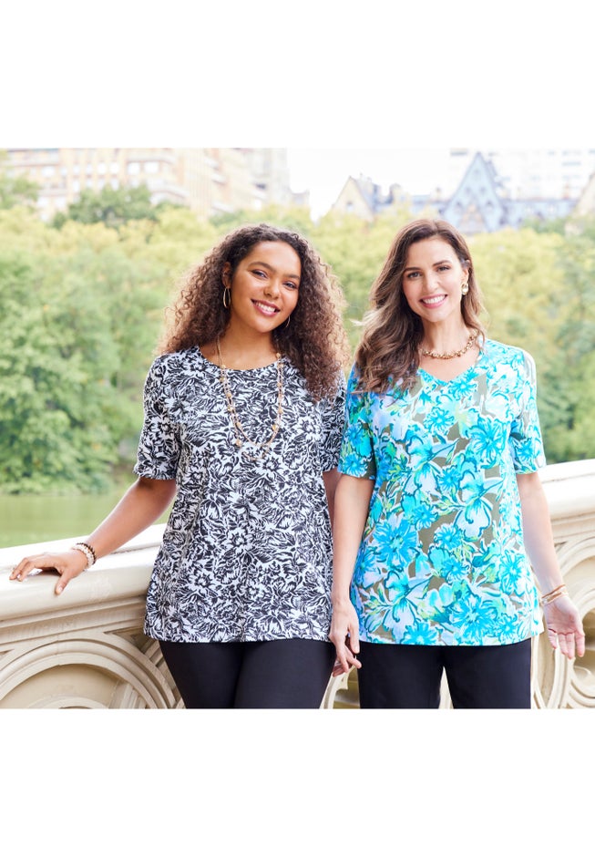 Suprema® Short Sleeve V-Neck Tee image number 3