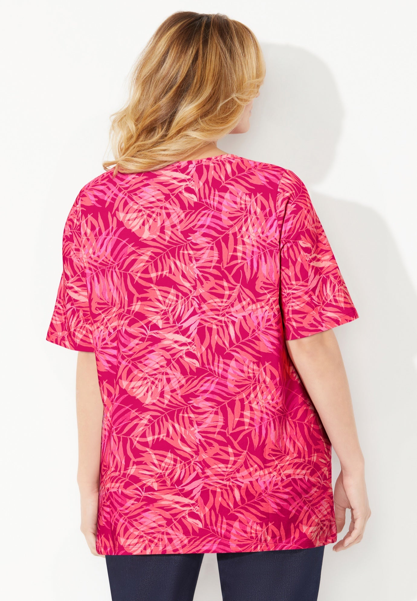 Suprema&reg; Short Sleeve V-Neck Tee image number 1