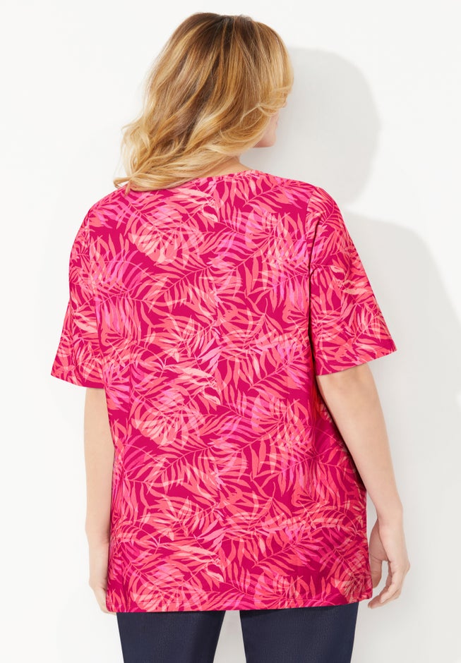 Suprema&reg; Short Sleeve V-Neck Tee image number 1