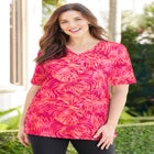 Suprema&reg; Short Sleeve V-Neck Tee image number null