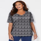 Suprema&reg; Short Sleeve V-Neck Tee image number null