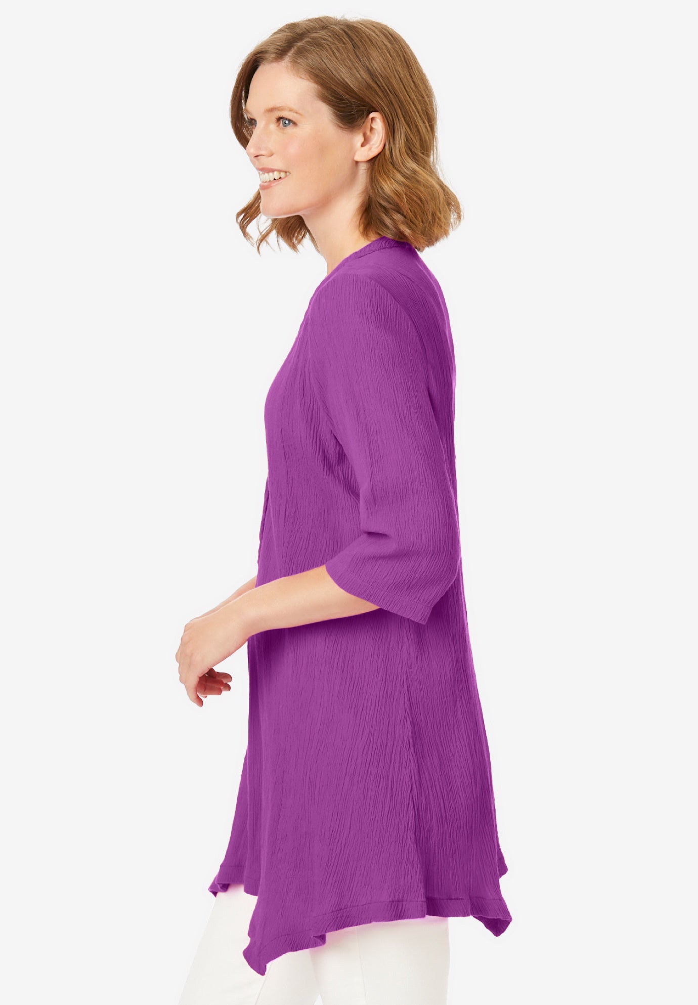 Handkerchief Hem Henley Tunic image number 2