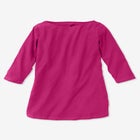 Perfect Three-Quarter Sleeve Boatneck Tee image number null