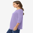 Perfect Three-Quarter Sleeve Boatneck Tee image number null