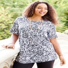 Suprema&reg; Ultra-Soft Scoopneck Tee image number null