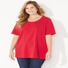 Suprema® Ultra-Soft Scoopneck Tee image number null