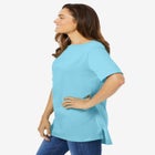 Perfect Short-Sleeve Boatneck Tunic image number null