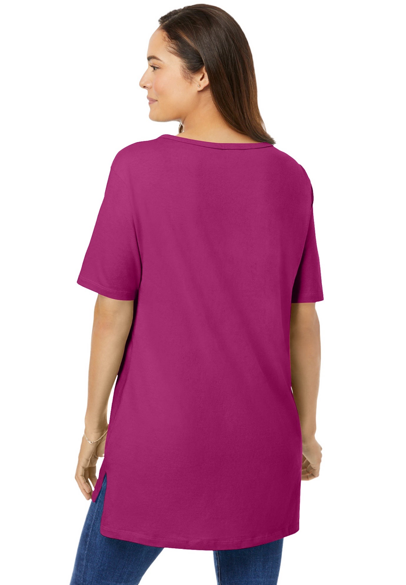 Perfect Short-Sleeve Boatneck Tunic image number 1