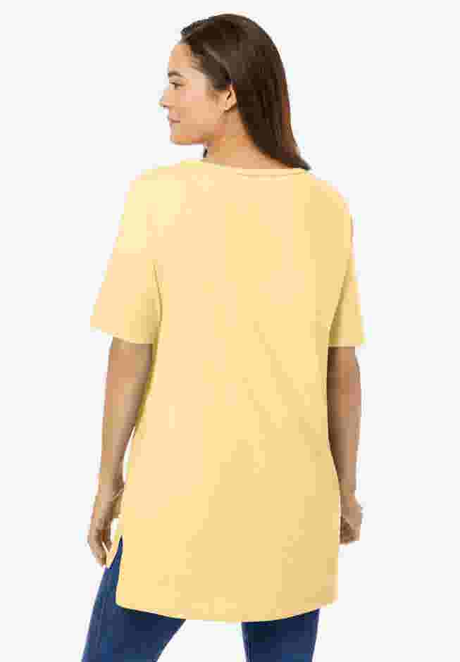 Perfect Short-Sleeve Boatneck Tunic image number 1