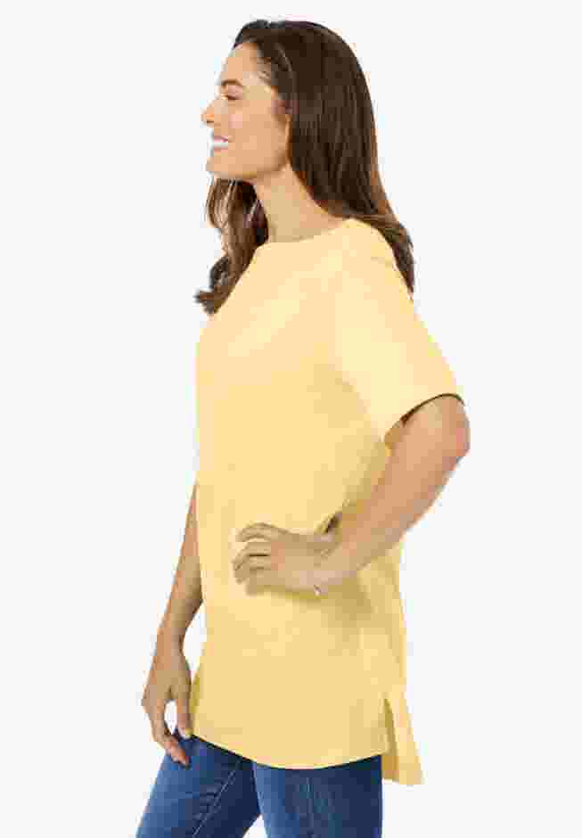 Perfect Short-Sleeve Boatneck Tunic image number 2