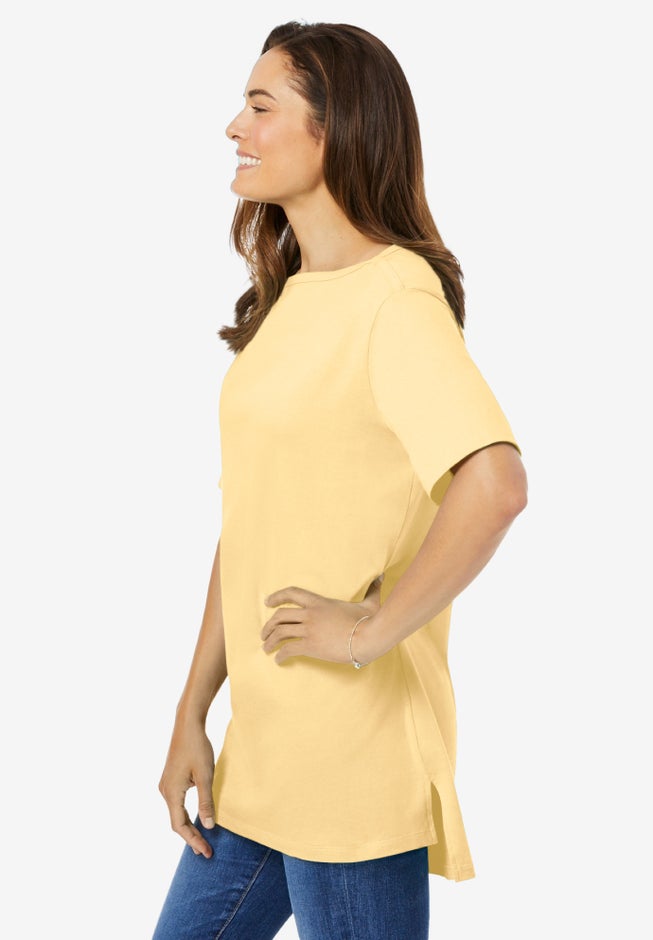 Perfect Short-Sleeve Boatneck Tunic image number 2