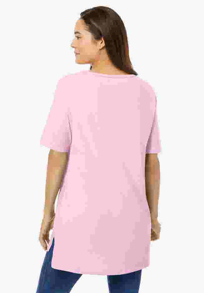 Perfect Short-Sleeve Boatneck Tunic image number 1