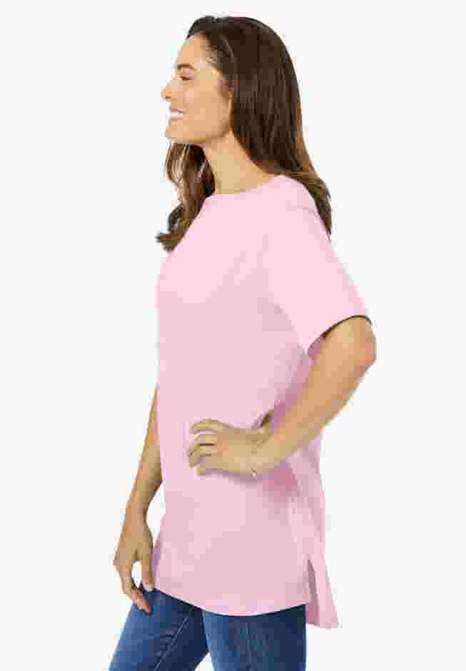 Perfect Short-Sleeve Boatneck Tunic image number 2