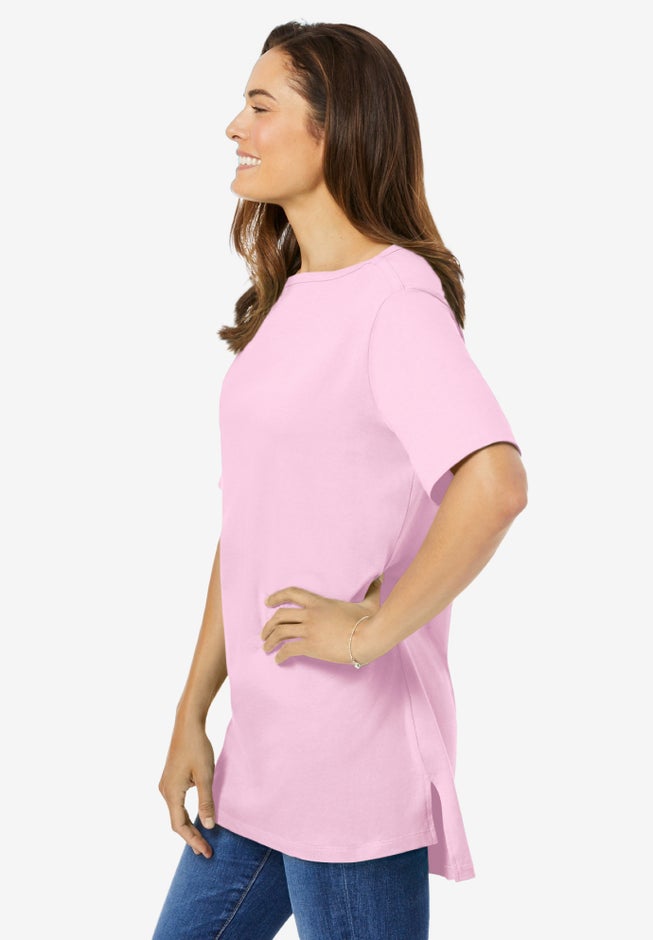 Perfect Short-Sleeve Boatneck Tunic image number 2