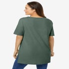 Perfect Short-Sleeve Boatneck Tunic image number null