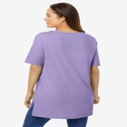 Perfect Short-Sleeve Boatneck Tunic image number null