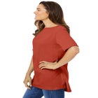 Perfect Short-Sleeve Boatneck Tunic image number null