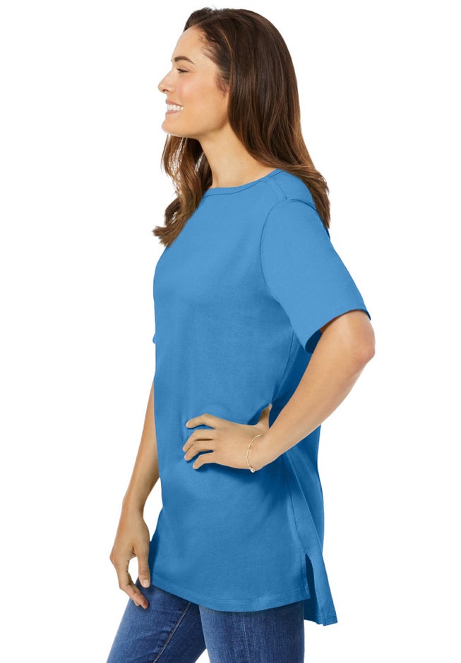 Perfect Short-Sleeve Boatneck Tunic image number 2