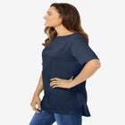 Perfect Short-Sleeve Boatneck Tunic image number null