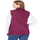 Zip-Front Quilted Vest image number null