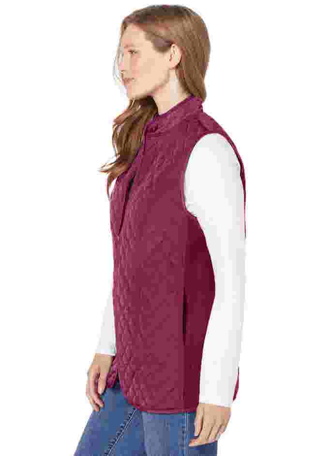 Zip-Front Quilted Vest image number 2