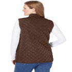 Zip-Front Quilted Vest image number null
