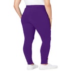 Stretch Cotton Snap-Trim Legging image number null