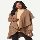 Faux Leather-Trim Sweater image number null