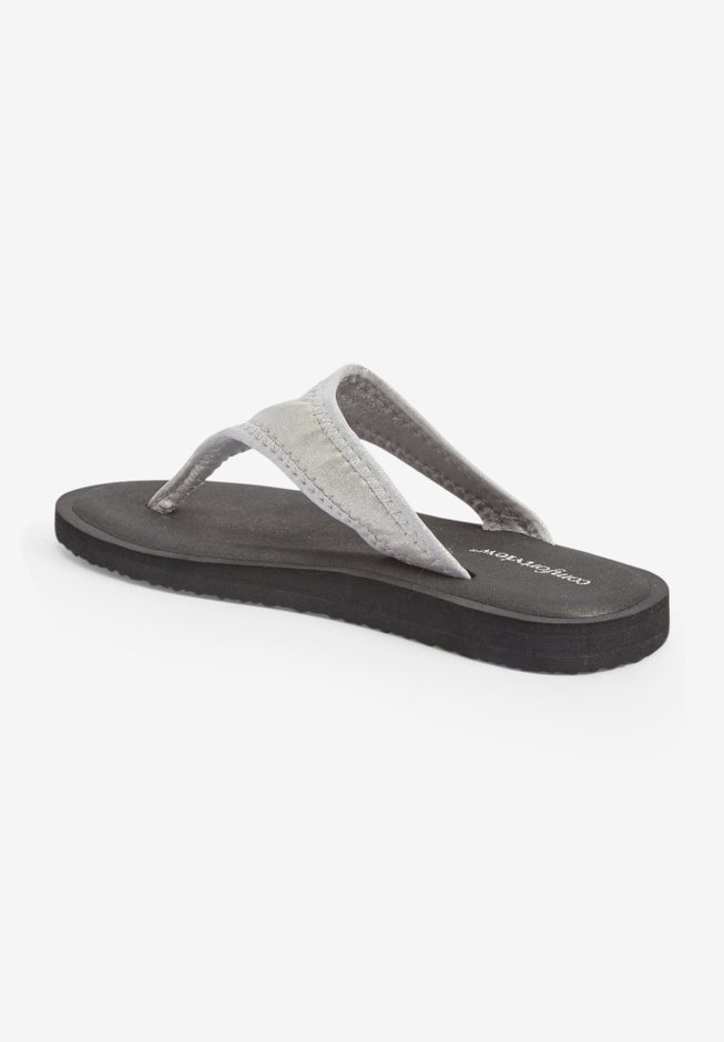 The Sylvia Soft Footbed Thong Slip On Sandal image number 1