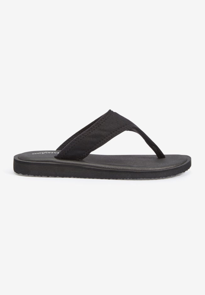 The Sylvia Soft Footbed Thong Slip On Sandal image number 3