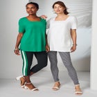 Everyday Stretch Cotton Capri Legging image number null