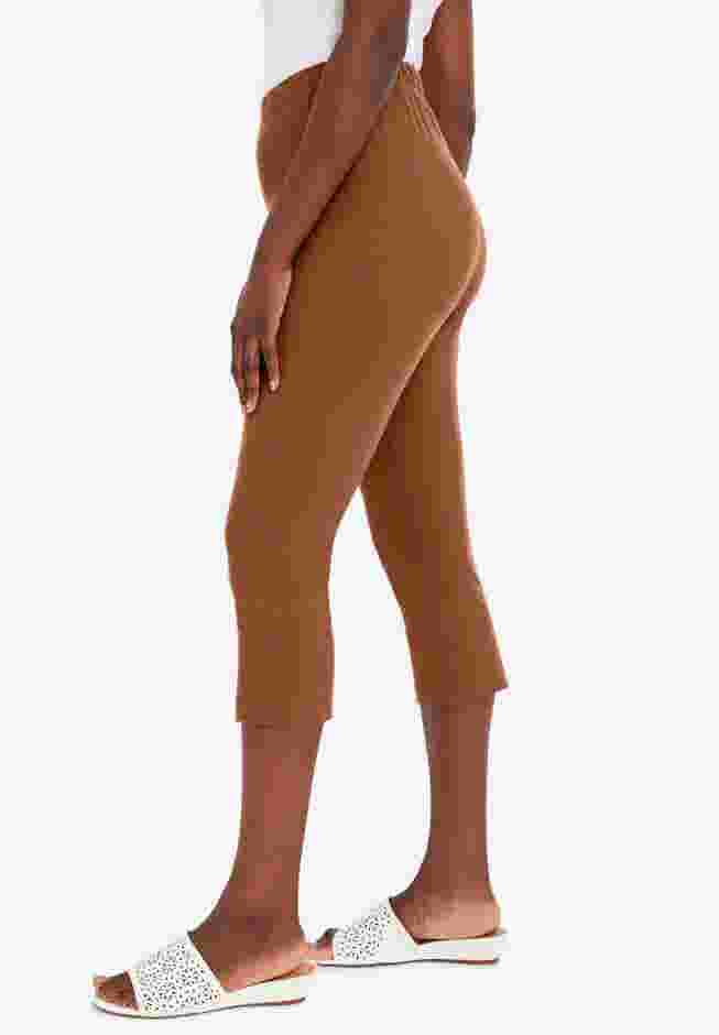 Everyday Stretch Cotton Capri Legging image number 3