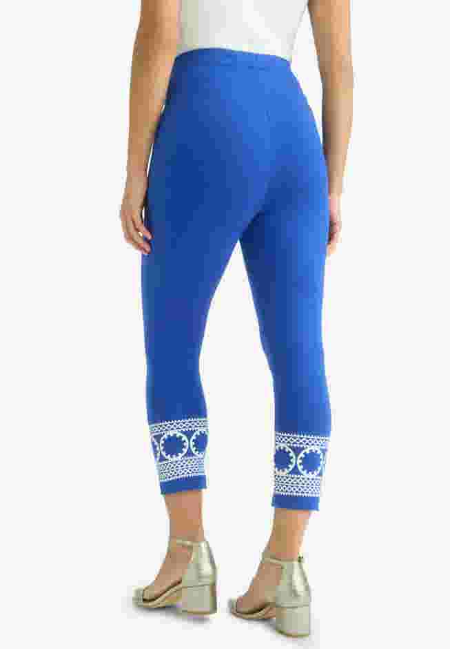 Everyday Stretch Cotton Capri Legging image number 1