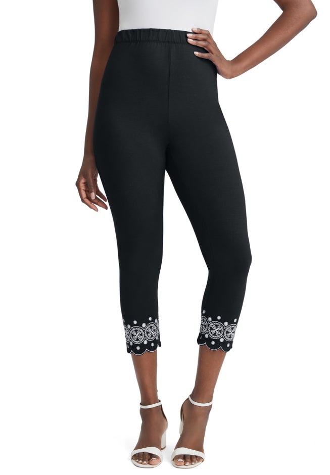 Everyday Stretch Cotton Capri Legging image number 0