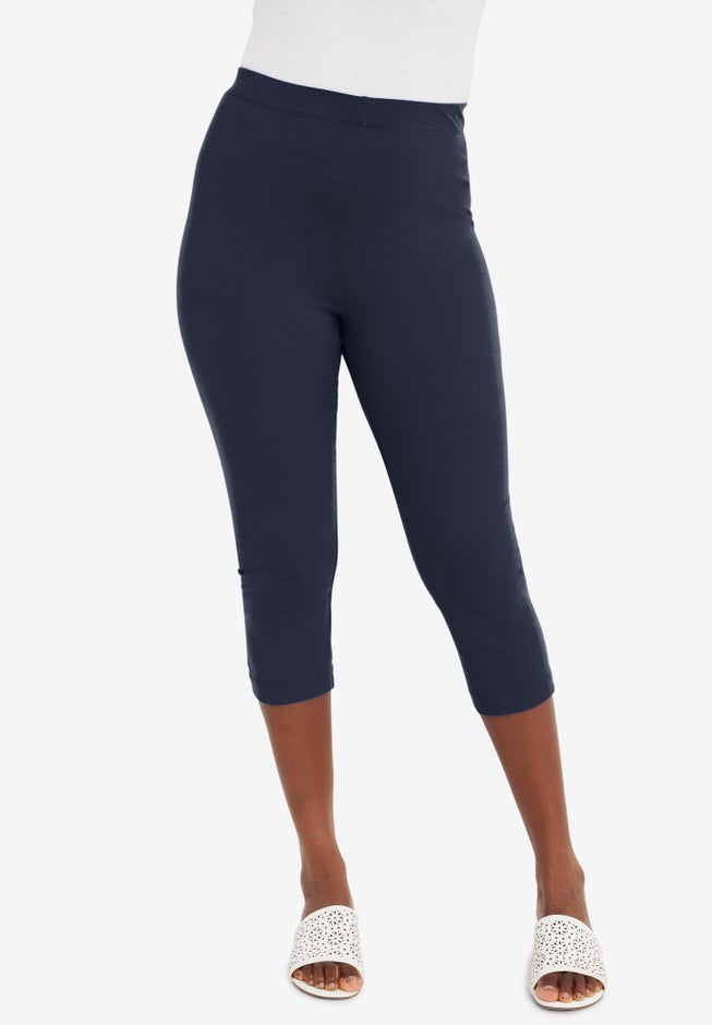 Everyday Stretch Cotton Capri Legging image number 0