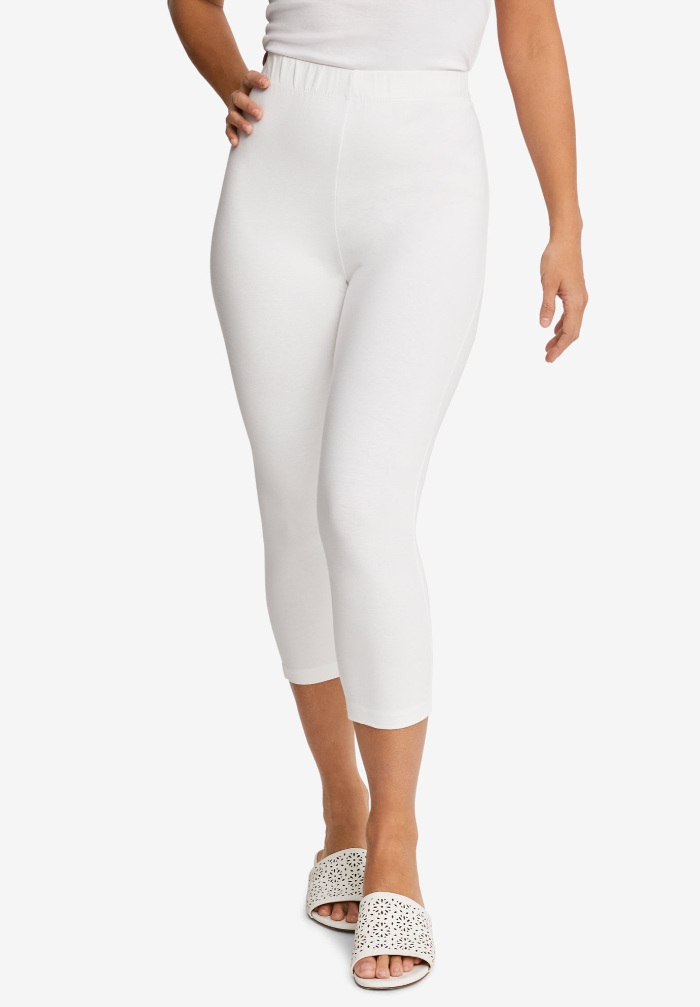 Everyday Stretch Cotton Capri Legging image number 0