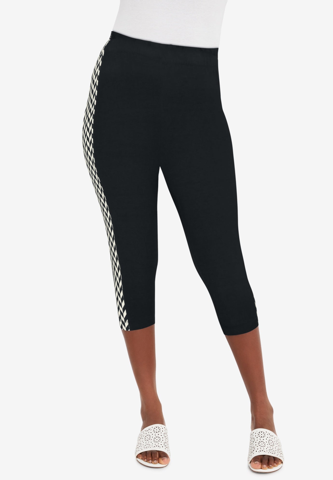 Everyday Stretch Cotton Capri Legging image number 0
